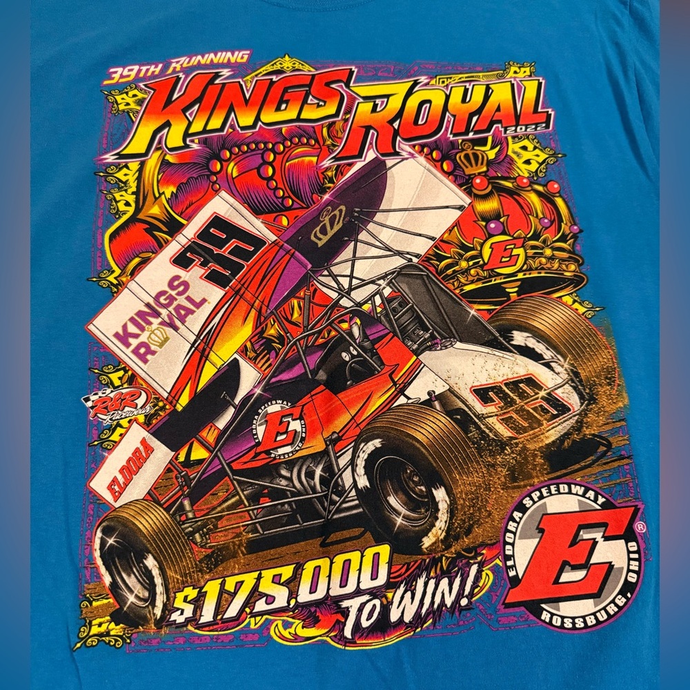 2022 Eldora Speedway Kings Royal Sprint Car Dirt Track Racing Tee